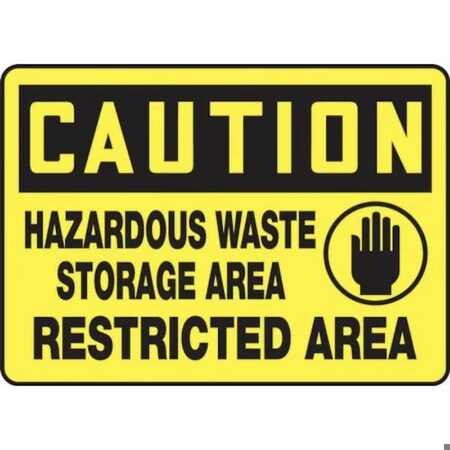Accuform OSHA CAUTION SAFETY SIGN HAZARDOUS MCHL616XP MCHL616XP